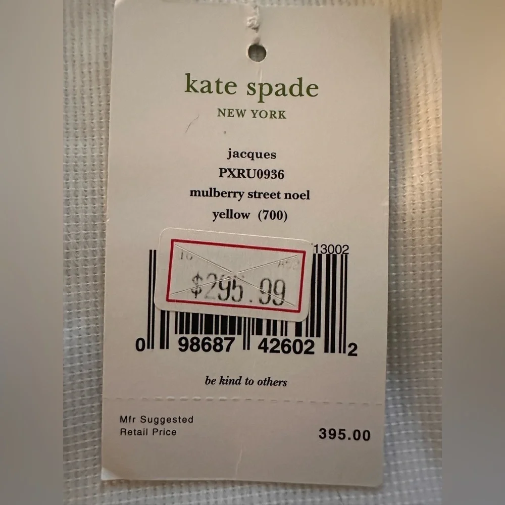 Kate Spade Jacques Mulberry Street Noel Shopper Bag Tote Yellow NWT